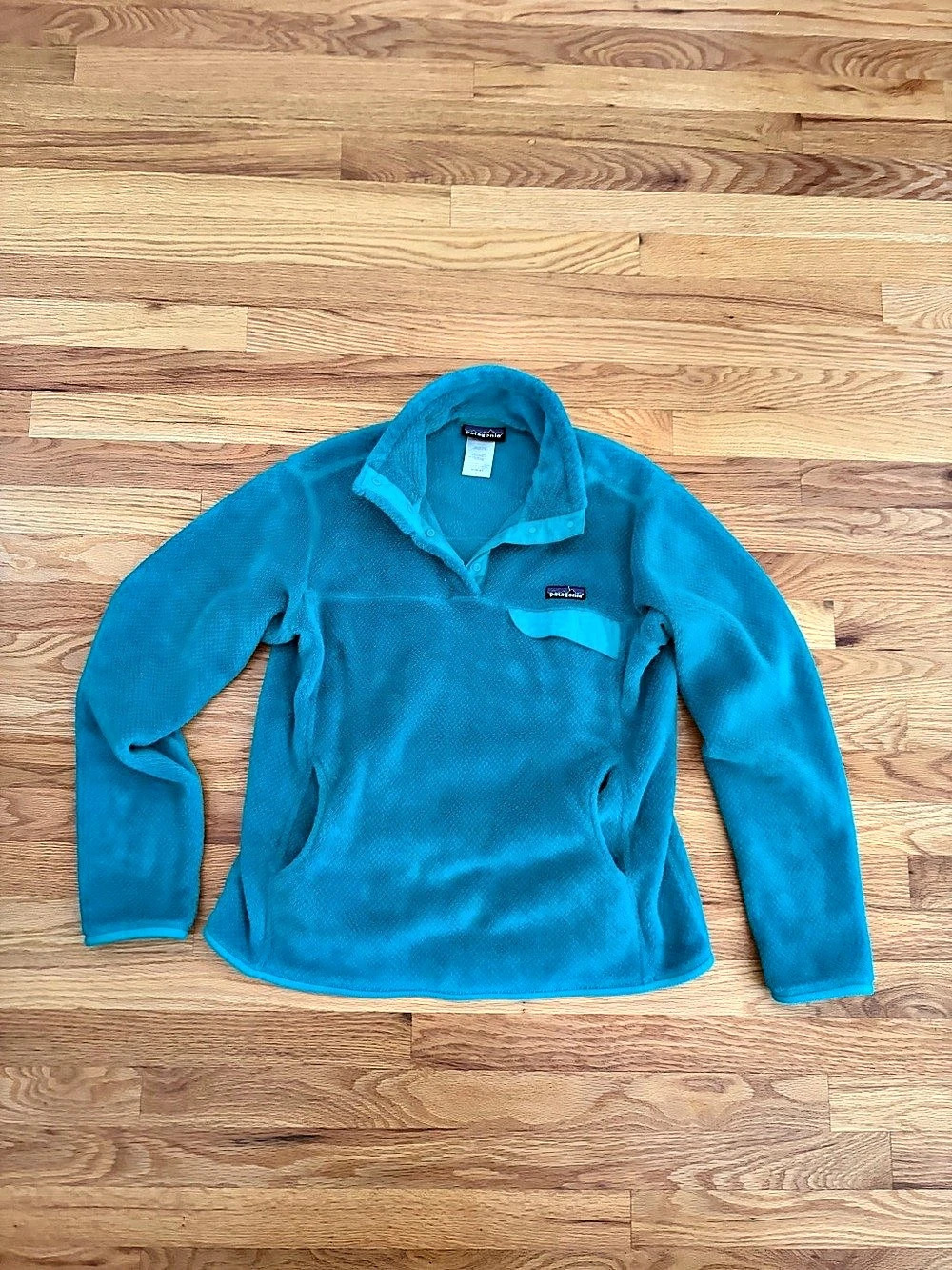 Patagonia Women's Lightweight Synchilla Snap-T Pullover Blue/green